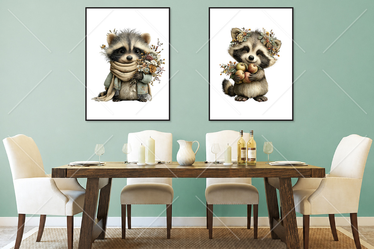 Whimsical Fall Autumn Animals PNG, a Seasonal Illustration by Canvas Craft (Photo 7 of 10)