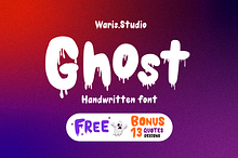 Ghost font+13 Halloween SVG Designs