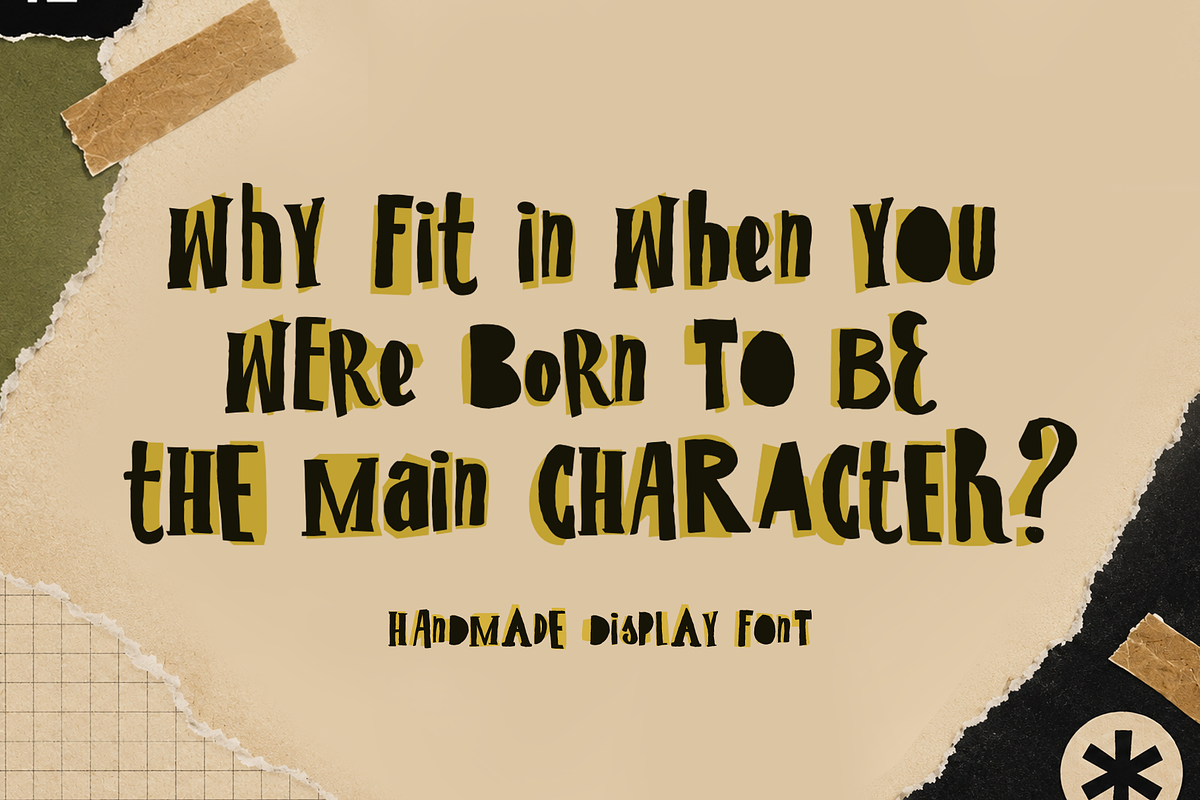 ST Papercut - Playful Handmade Font, a Sans Serif Font by Type it Easy (Photo 10 of 11)
