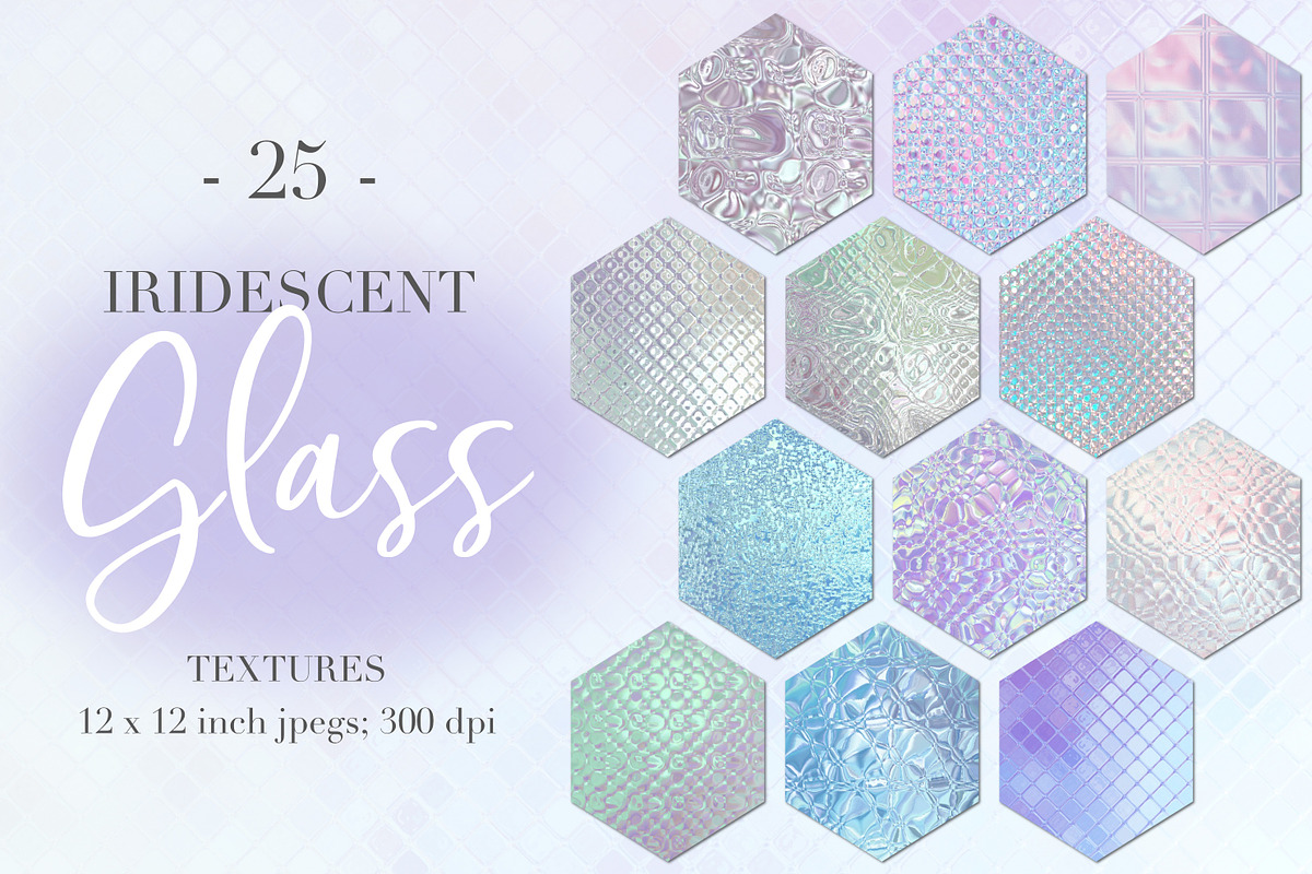 Iridescent Glass Textures, a Texture Graphic by Paper Farms (Photo 1 of 4)