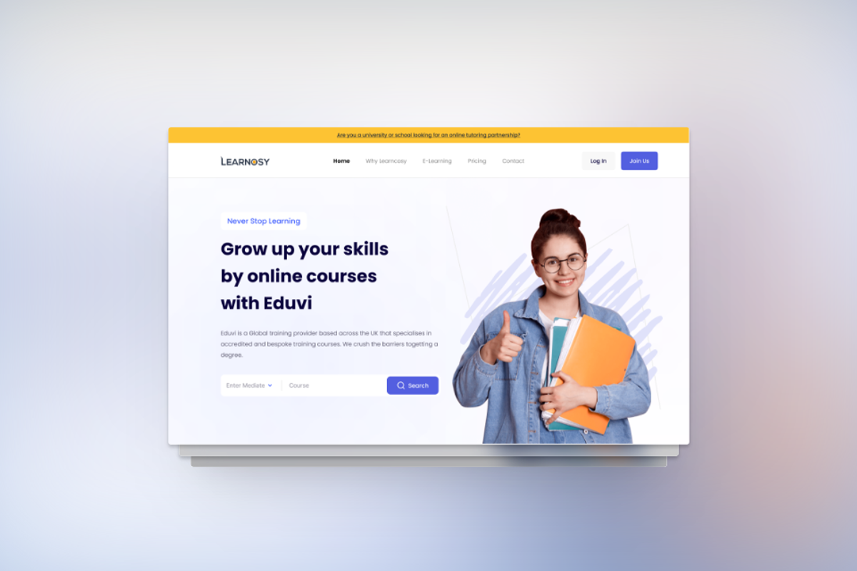 Education | Corse Website Design, an UI Kit Template by IFN (Photo 2 of 3)