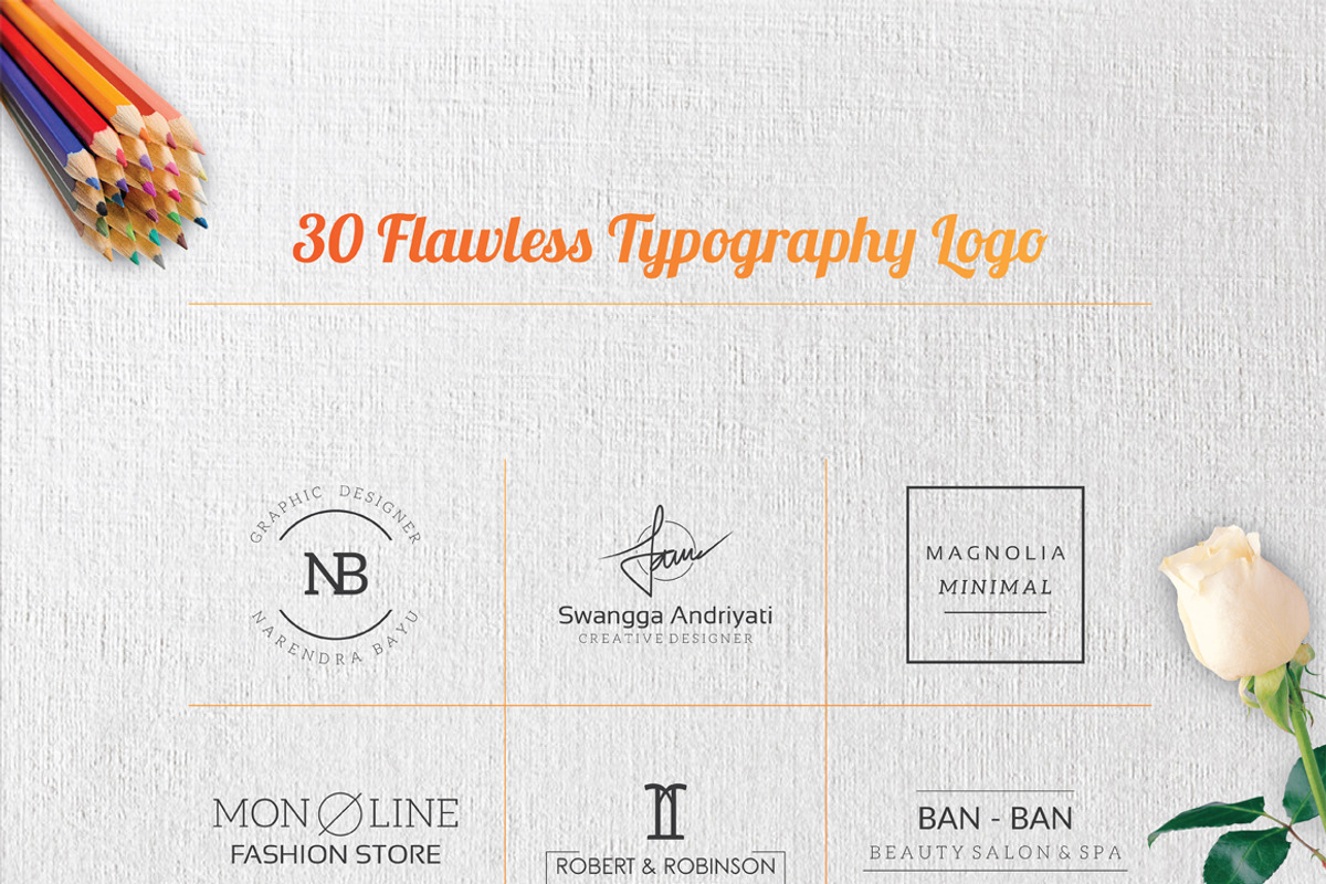 Creative Premade Typography Logos, a Branding & Logo Template by Artha Desain (Photo 2 of 9)