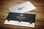 Black & White Minimal Business Card, a Business Card Template by PSD Storm (Thumbnail 3 of 5)