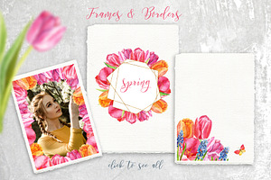 Bright Spring / Watercolor Set