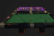 Pool Table with Neon Balls, a Furniture 3D Model by TFE Game Art (Thumbnail 2 of 4)