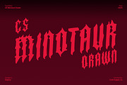 CS Minotaur Drawn, a Blackletter Font by Craft Supply Co. (Thumbnail 1 of 8)