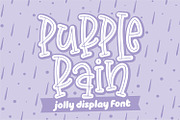 Purple Rain ~ Jolly Display Font, a Font by Orenari (Thumbnail 1 of 8)