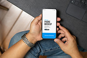 Smartphone Mockup Top View Desk, an Android Mockup by SimplDesign (Thumbnail 2 of 2)