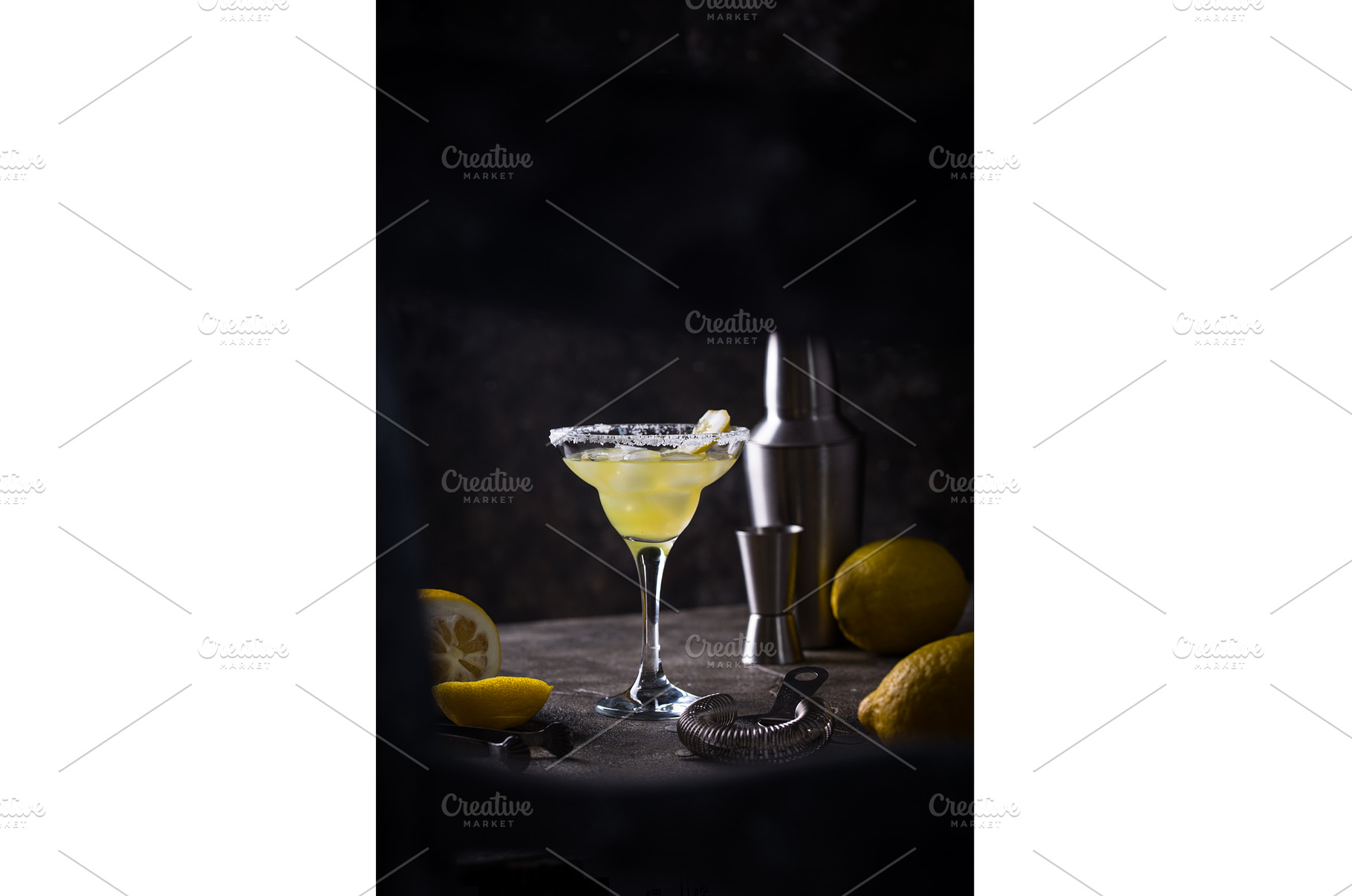 Lemon citrus Margarita or Martini, a Food & Drink Photo by Yulia Furman