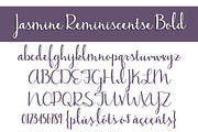 Jasmine Reminiscentse Bold, a Script Font by Brittney Murphy Design (Thumbnail 2 of 2)