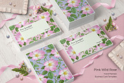 Pink Wild Rose PSD Business Card, a Business Card Template by Digital Space (Thumbnail 1 of 6)