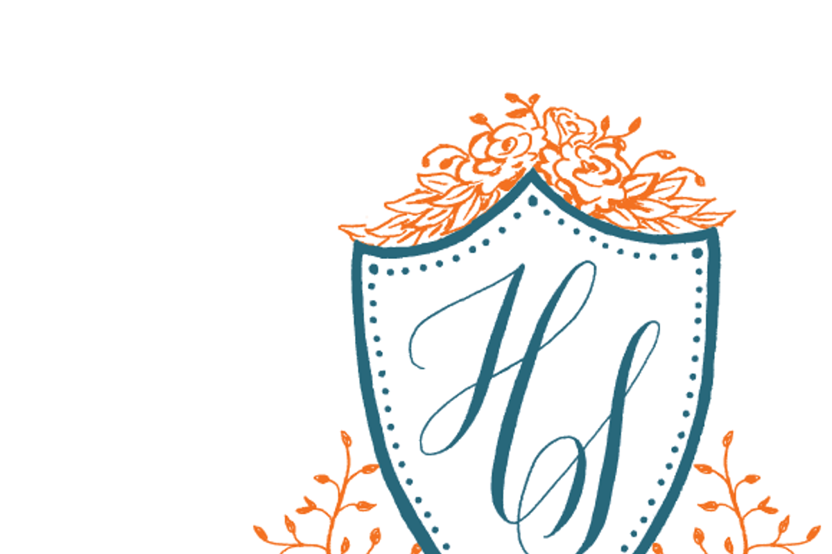 Hand Drawn Crest with Leaves, an Illustration by Bianca Mascorro Art (Photo 4 of 4)