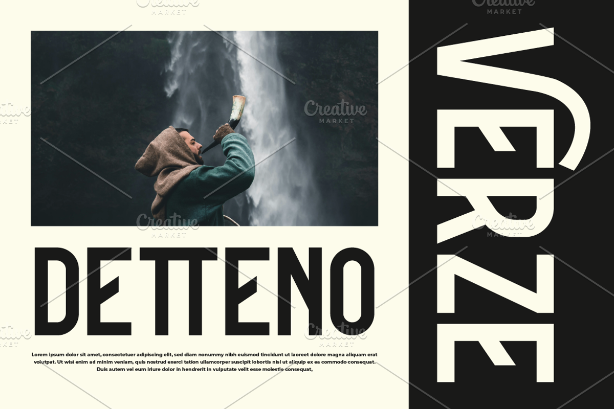 Verze Condensed Strong Font, a Sans Serif Font by Artiveko (Photo 4 of 7)