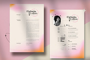 Pink and Orange Gradient Resume, a Templates & Theme by wavebreak (Thumbnail 2 of 2)