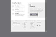 Wireframe For Healthcare Website, a Wireframe Template by MightyDesign (Thumbnail 6 of 9)