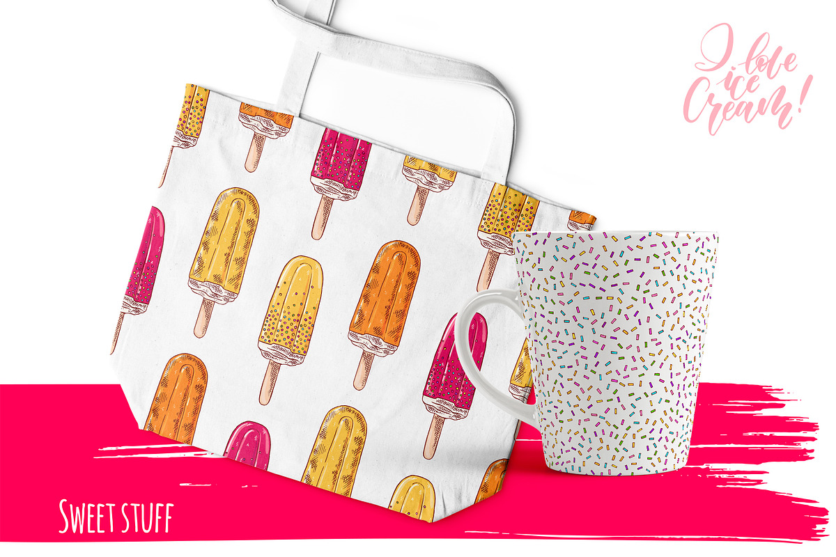 Yummy ice cream vector set., an Object Graphic by rubinat (Photo 4 of 6)