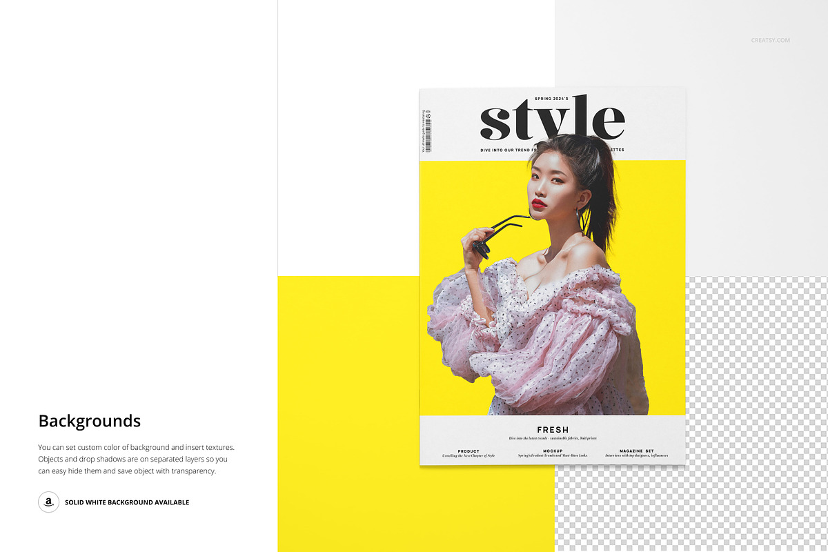 A4 Magazine Mockup Set, a Books & Magazine Mockup by creatsy5 (Photo 12 of 13)