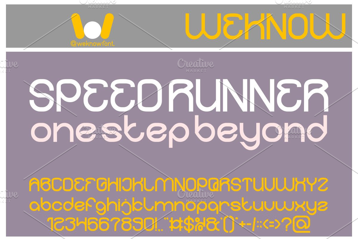 Extra Miles font, a Font by weknow (Photo 4 of 8)