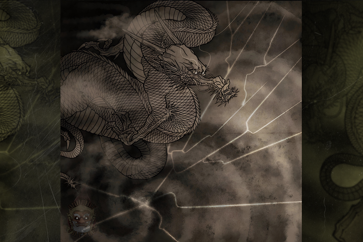 20 BrutalDragon Procreate Stampbrush, a Brush Add-On by AnuchitTATTOO (Photo 2 of 3)