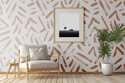Mocha Mousse Hand Painted Tribal, a Wallpaper Graphic by MalyskaStudio (Thumbnail 6 of 6)