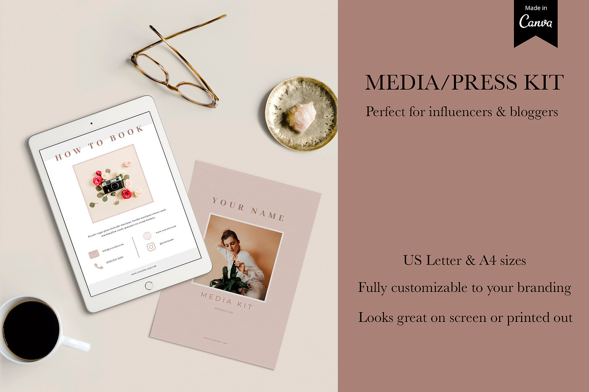 Media Kit Canva Template | EYRA, a Brochure Template by Studio Next (Photo 4 of 9)
