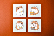 18 Cute Brown Hamster Character, an Animal Illustration by jongcreative (Thumbnail 5 of 6)