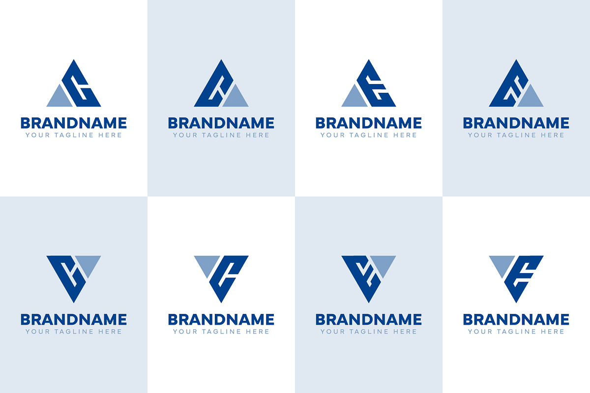 Letters AC CA VC CV AE EA VE EV Logo, a Branding & Logo Template by Pray Art Design Studio