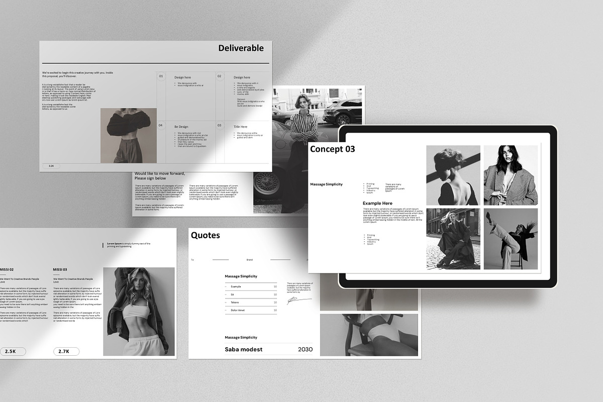 Brand Proposal Presentation Template, a Presentation Template by Alvi-Studio (Photo 6 of 9)