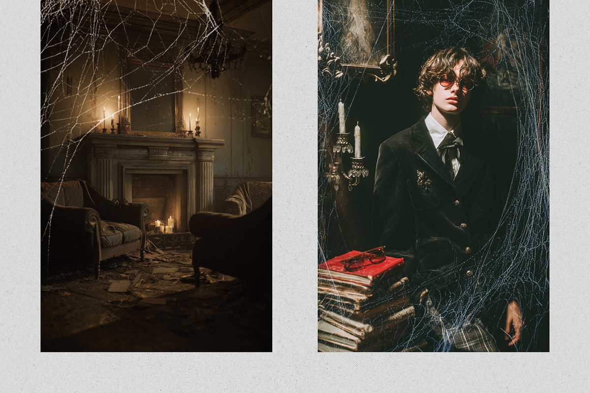 Spooky Spiderweb Overlays, a Texture Graphic by PhotoSpirit (Photo 6 of 8)