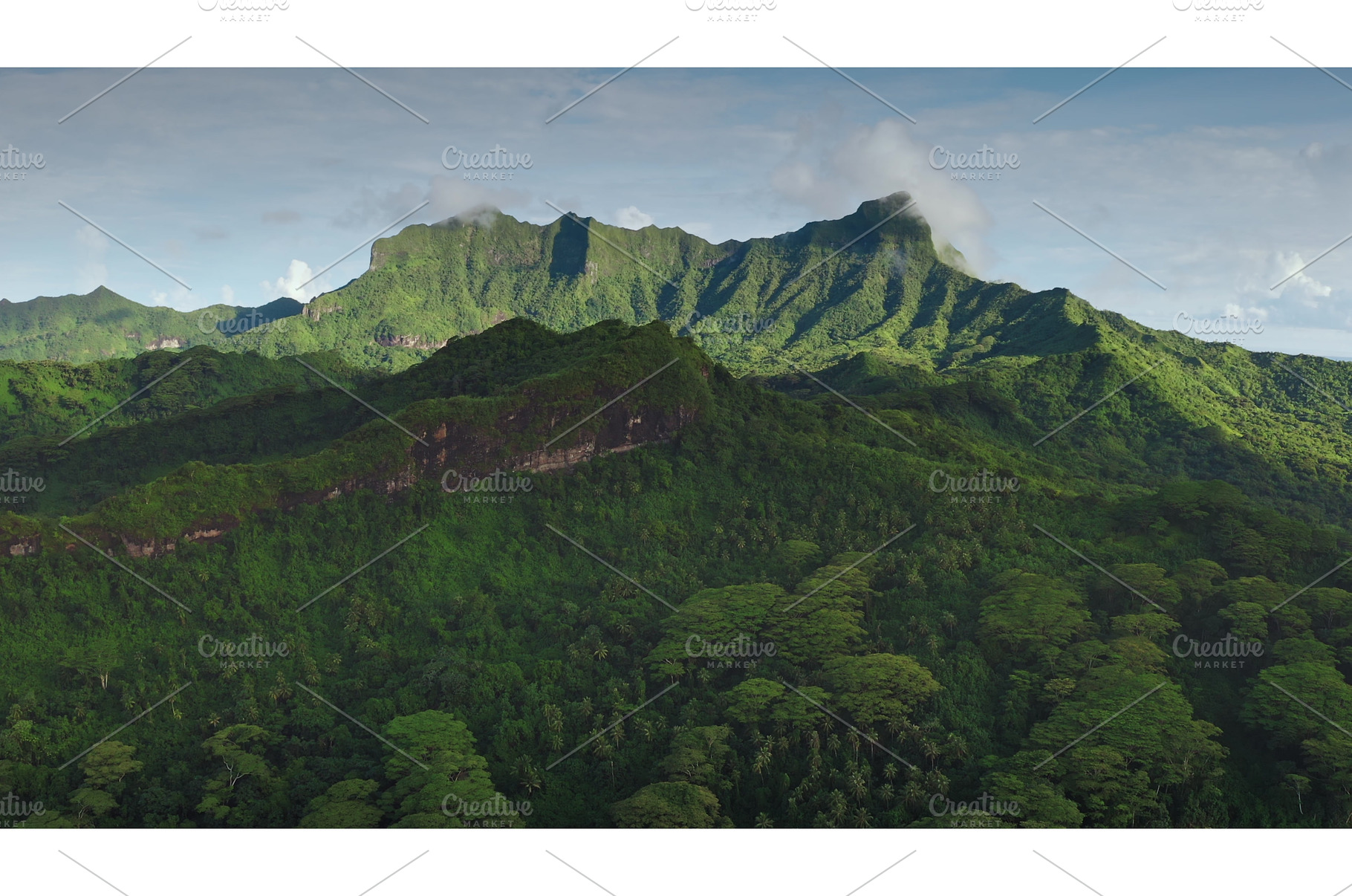 Breathtaking aerial view of lush, a Nature Photo by Goinyk
