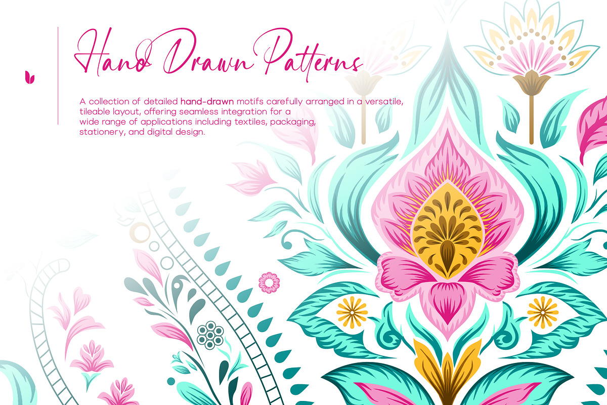 Herencia Traditional Patterns, a Pattern Graphic by LEAFure (Photo 5 of 10)