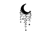 Moon Hanging Silhouette Bundle, an Illustration by Gaye Art (Thumbnail 17 of 31)