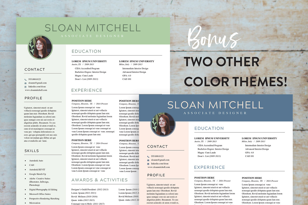 Creative Resume Template for Word, a Resume Template by SharpResumeFoundry (Photo 3 of 4)