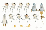 Space Astronauts, a Person Illustration by Flora+Bear (Thumbnail 2 of 7)
