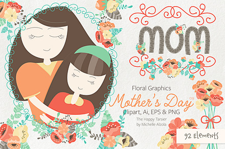 Mother's Day Clipart & Vector #09
