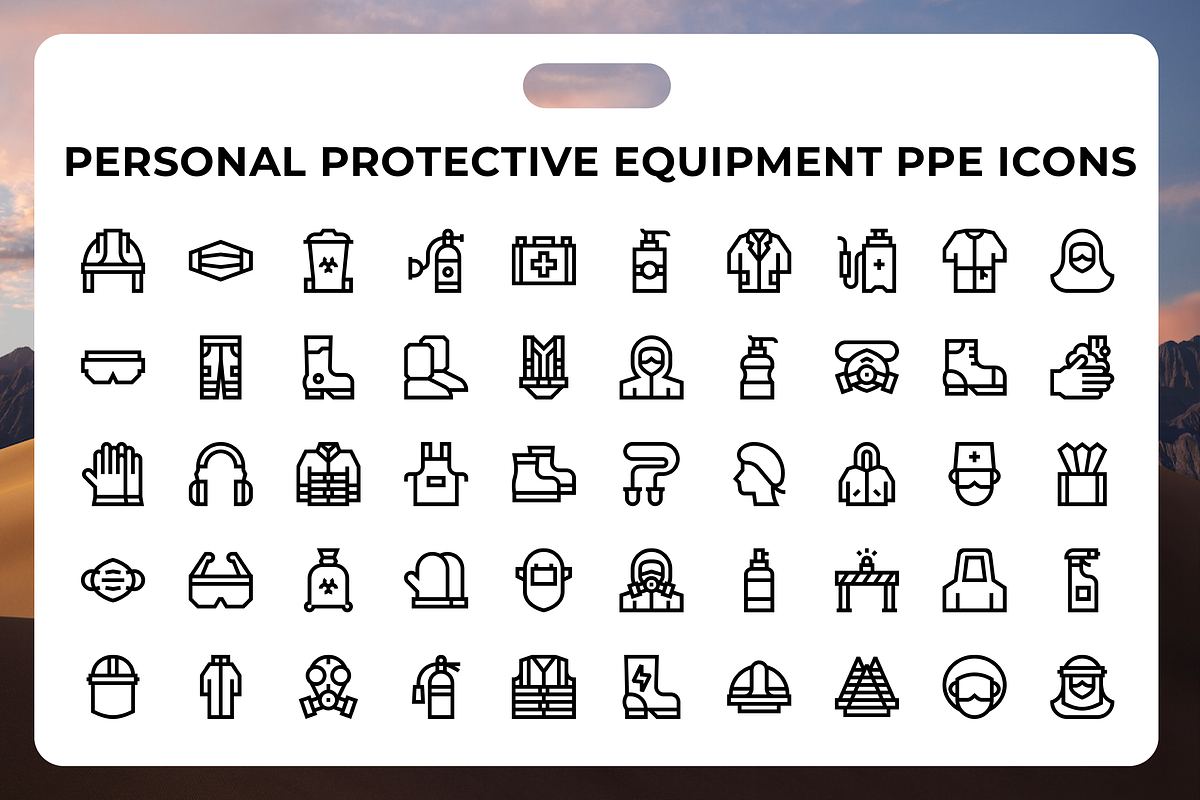 Personal Protective Equipment Ppe Ic, an Icon by Wencory