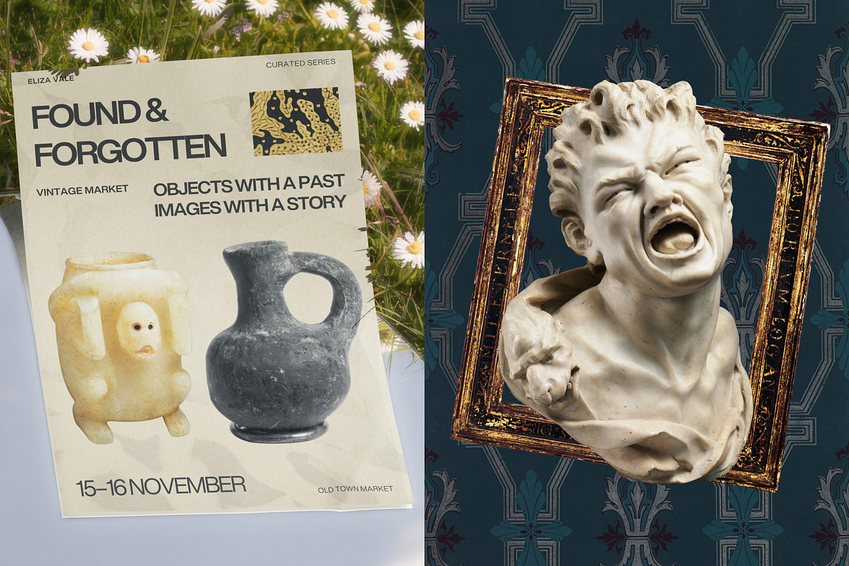 Uncanny Relics: Collage Elements, an Object Graphic by Anastasiia VNSK (Photo 7 of 19)