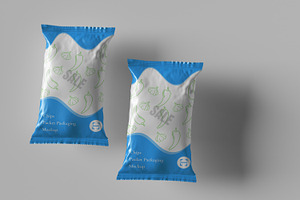 Chips Packet Packaging Mockup