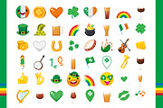 Saint Patrick Day Emoticons, an Emoji Icon by Moonery's (Thumbnail 2 of 2)