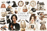 Cozy & Spooky Collection, a Seasonal Illustration by PeDe Designs (Thumbnail 2 of 30)