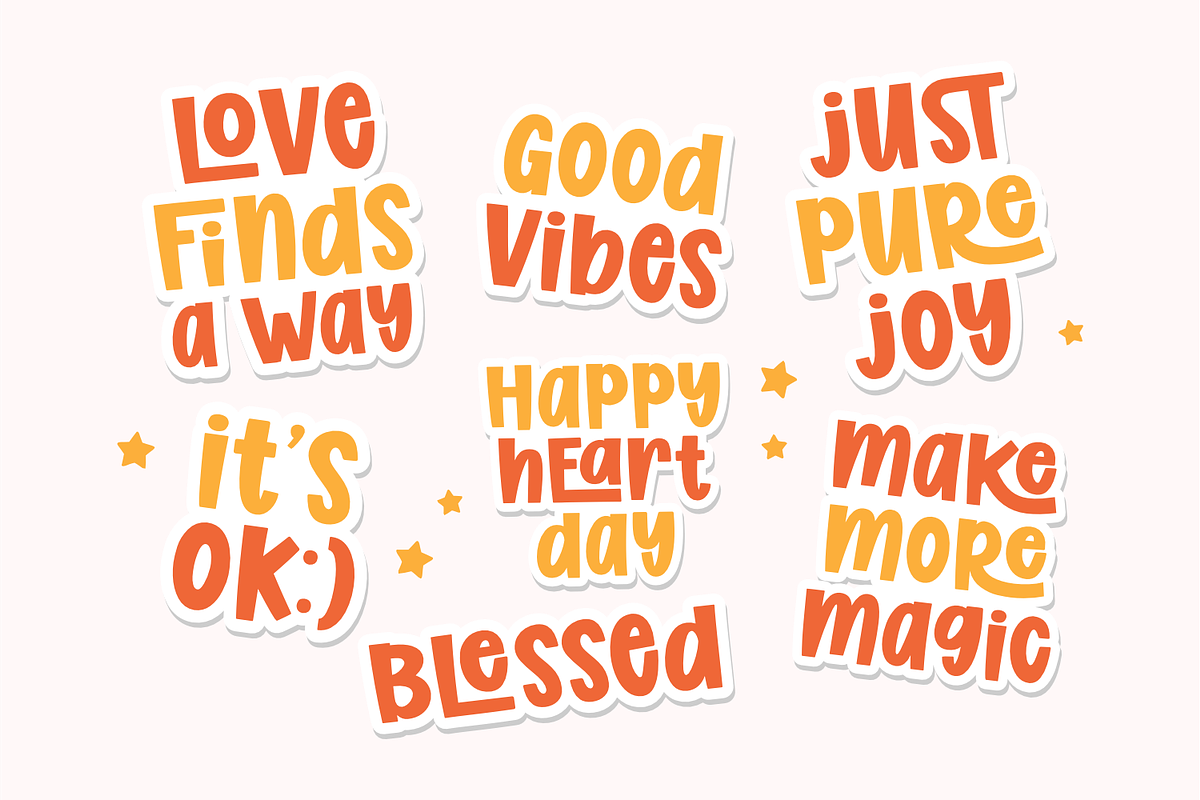 Stylish Chunky - Display Font, a Sans Serif Font by Keithzo (Photo 6 of 8)