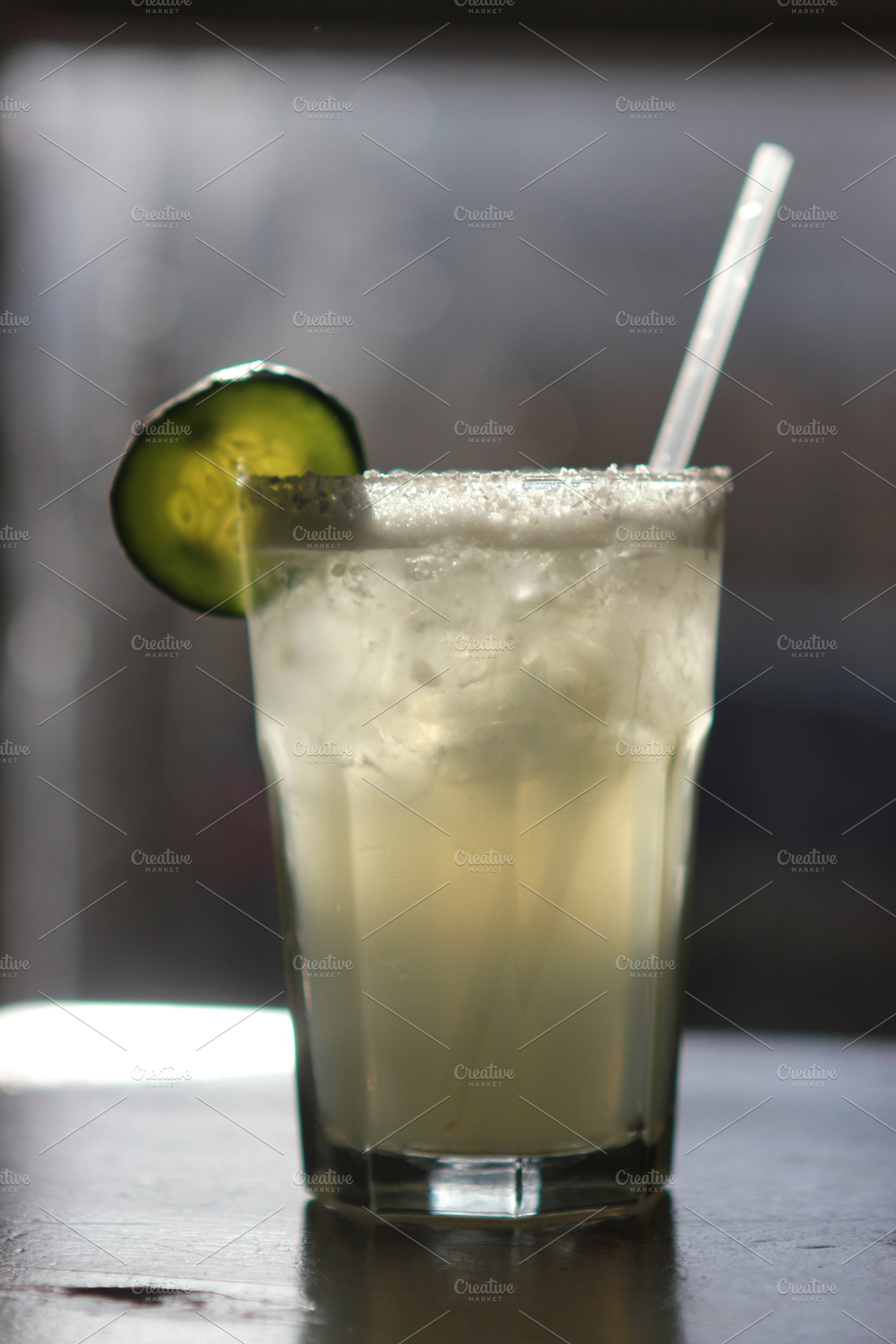 A Cucumber Margarita In The Sunlight