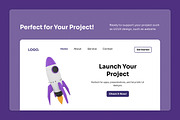 Rocket Launch & Spacecraft 3D Icons, a Technology Illustration by twinstd (Thumbnail 5 of 6)