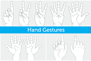 Hand Gestures, an Object Graphic by Olga Stanis (Thumbnail 1 of 2)