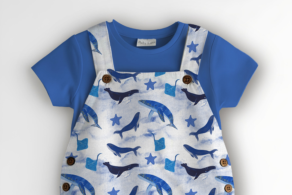 Baby Unisex Shortall Set Mockup, a Hoody Mockup by Nora Gad (Photo 6 of 16)