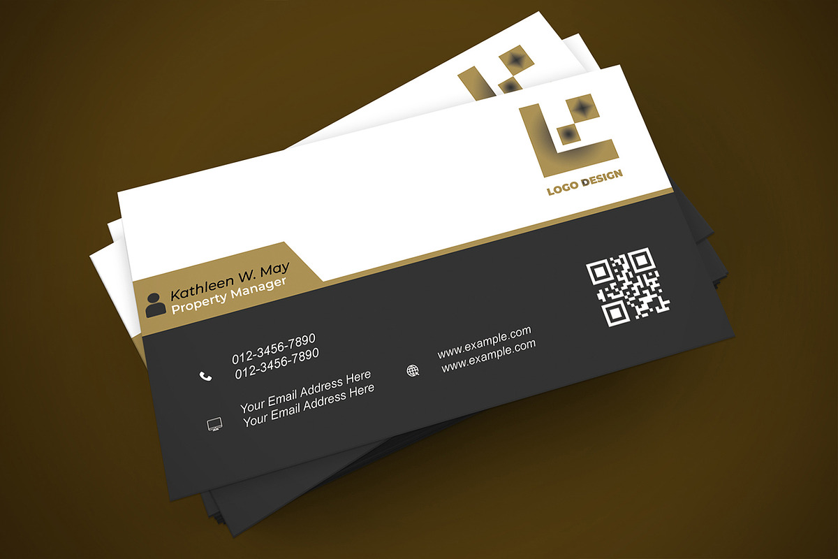 Modern Real Business Card PSD preview 6
