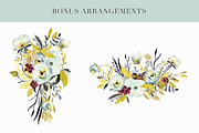 Bohemian Flora - Watercolor Clipart, an Illustration by The Autumn Rabbit Ltd (Thumbnail 3 of 7)