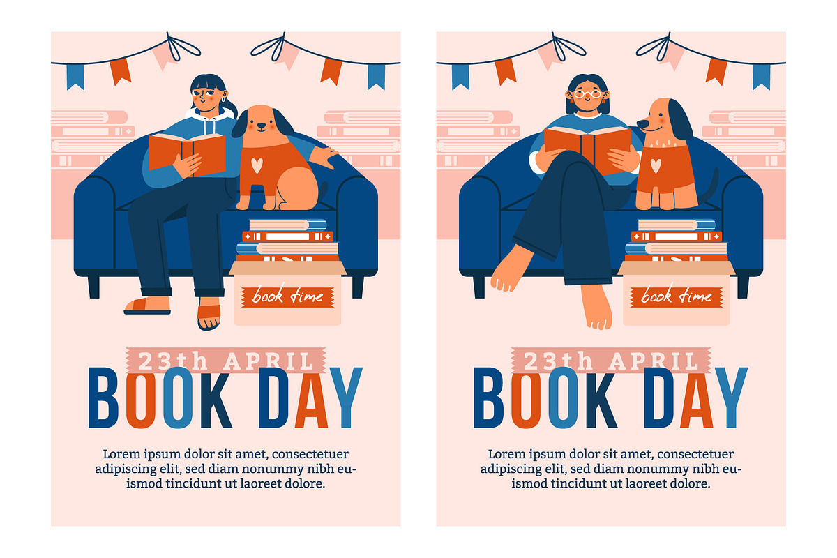 World Book Day. Vector collection, an Education Illustration by Renberrry.Store (Photo 2 of 12)