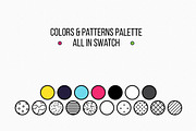40 Vector Bright Backgrounds in 80s, a Pattern Graphic by softulka (Thumbnail 11 of 13)