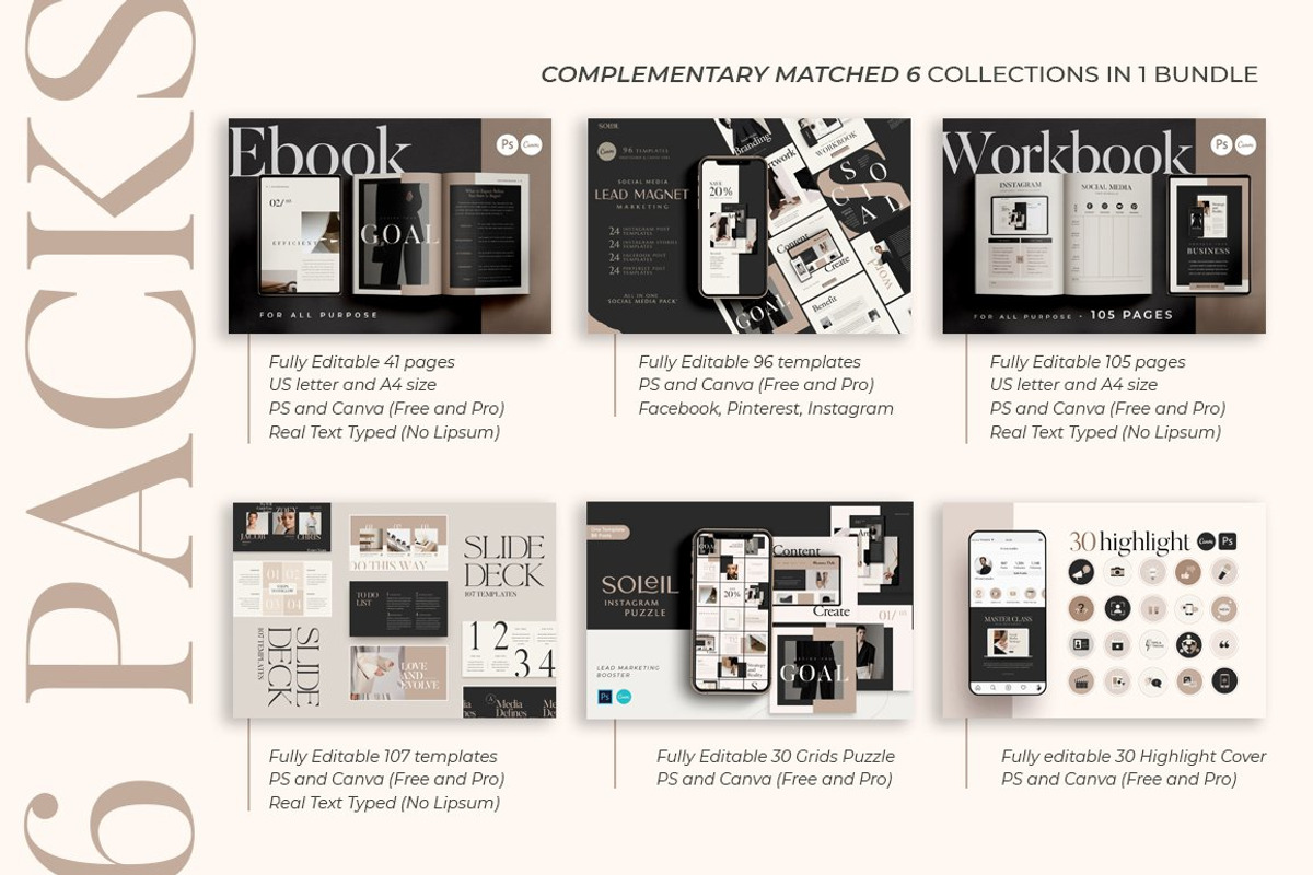 Workbook Creator For Coach CANVA PS, a Magazine Template by Eviory (Photo 30 of 31)